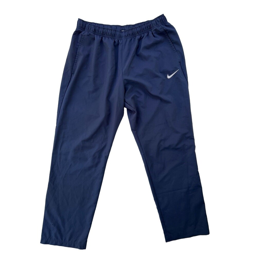 Nike Dri-Fit Pants Mens XXL Navy Drawstring Jogger Performance Stretch Chino